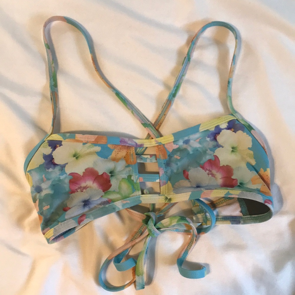 Printed tie back Jolyn top
